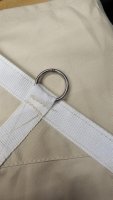 Tarpaulin / Sun sail with rings - different sizes