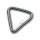 Triangel-Ring, 6 x 50 mm. Edelstahl